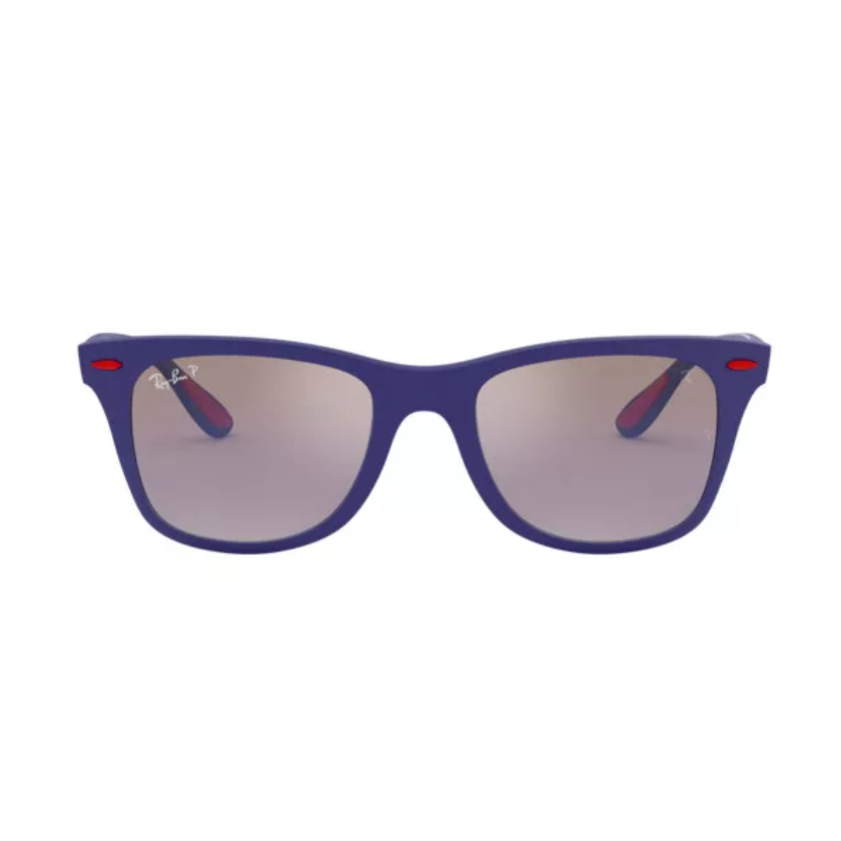 FERRARI WAYFARER LITEFORCE AZUL ESPEJADO POLARIZADO PATILLA PUNTA ROJA	4195 F604 HO PZ