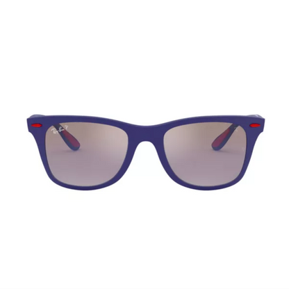 FERRARI WAYFARER LITEFORCE AZUL ESPEJADO POLARIZADO PATILLA PUNTA ROJA	4195 F604 HO PZ